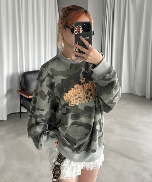 tシャツ アソート迷彩ワッフルロンT メンズ レディース : ZOZOTOWN