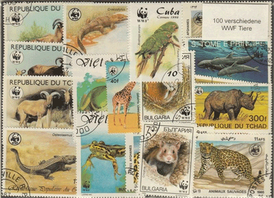 世界自然保護基金 WWF 動物 生き物 切手100 - すてきな郵便屋さんciel