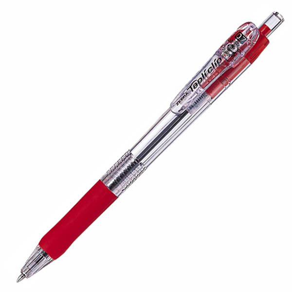 タプリクリップ ボールペン0．7 赤(0.7mm 赤): 本体【公式】ZEBRA