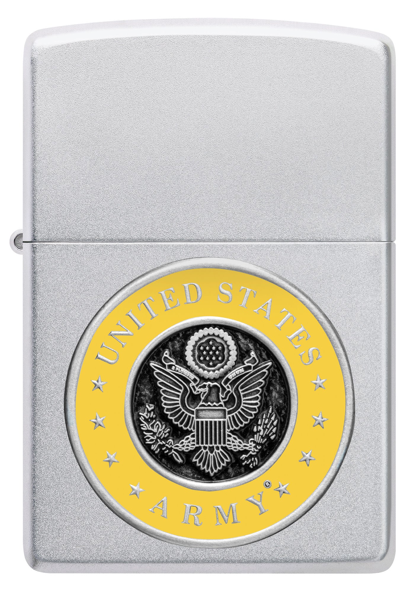 U.S. Army® Crest Emblem Satin Chrome Windproof Lighter – Zippo USA