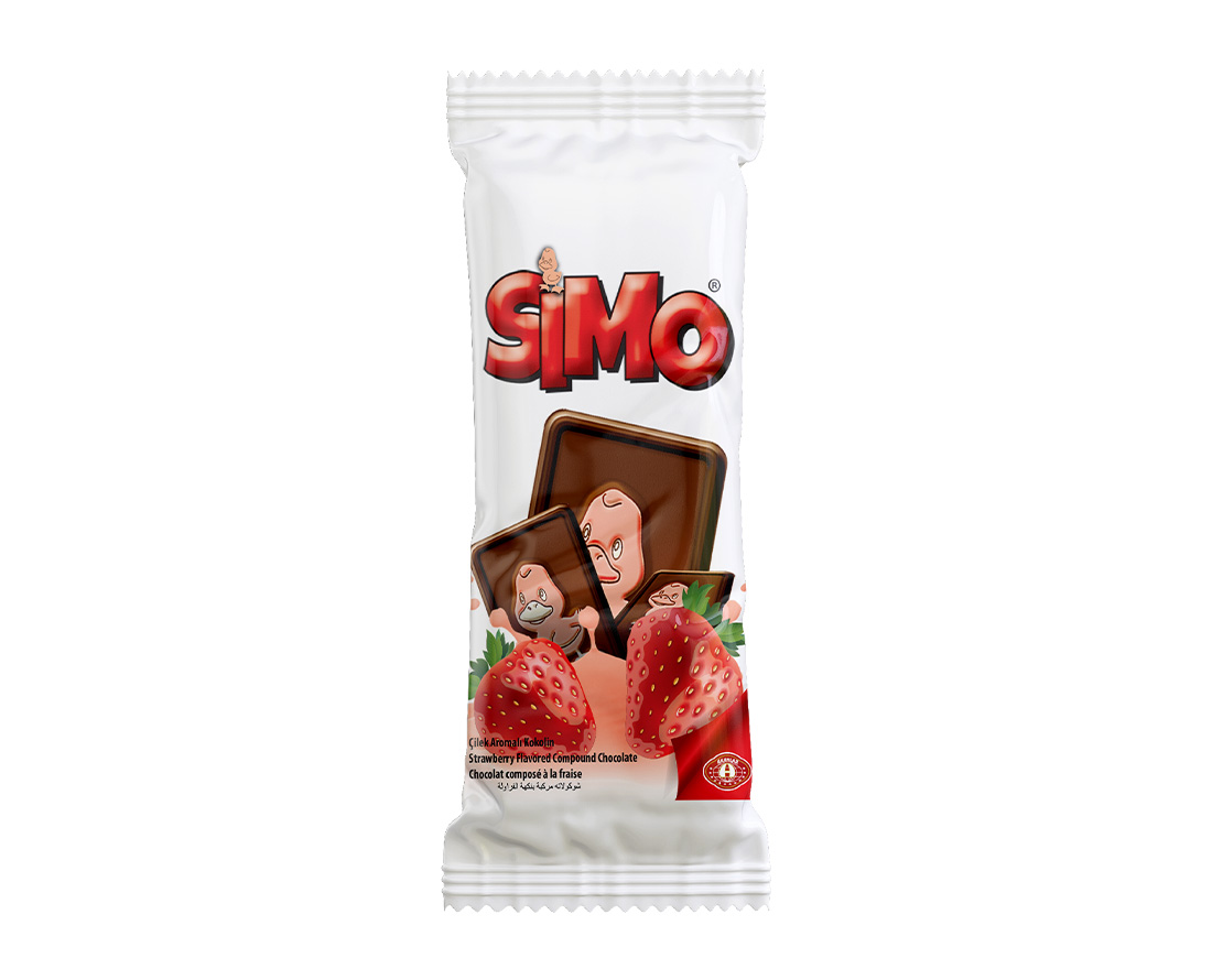 Akanlar Simo – Çilek Aromalı – 18 gr – Akanlar Gıda