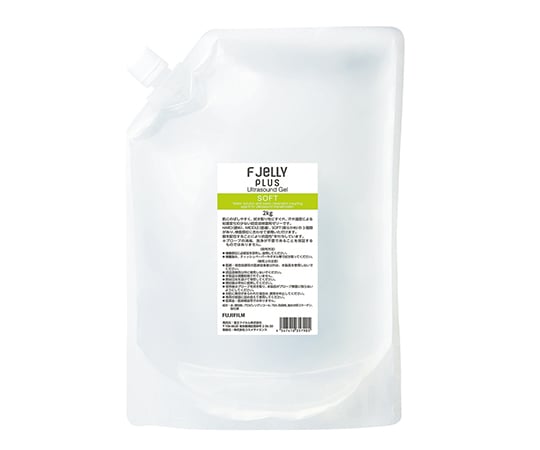 7-7935-11 超音波ゼリー F JELLY PLUS SOFT 詰替 1箱（4個入） F JELLY