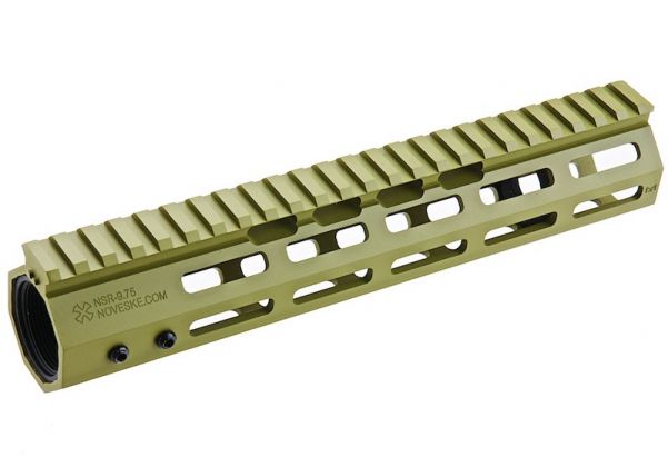 EMG NOVESKE NSR 9.75 インチ M-LOK ハンドガード - グリーン (APS 製