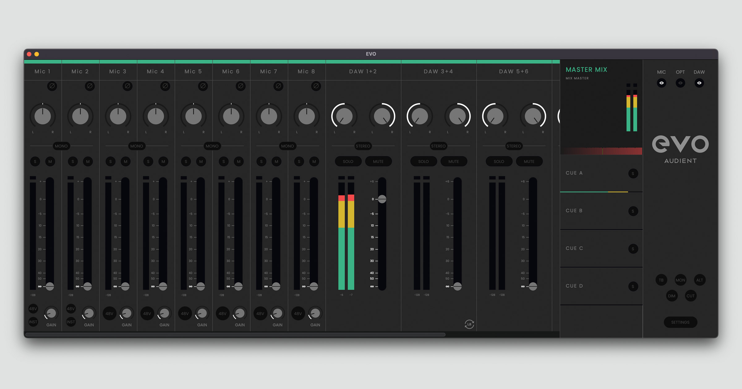 AUDIENT | evo 16 | USB オーディオ・インターフェイス | 製品情報