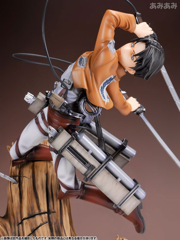 進撃の巨人」リヴァイの人気フィギュアが再登場 立体機動装置も細かく