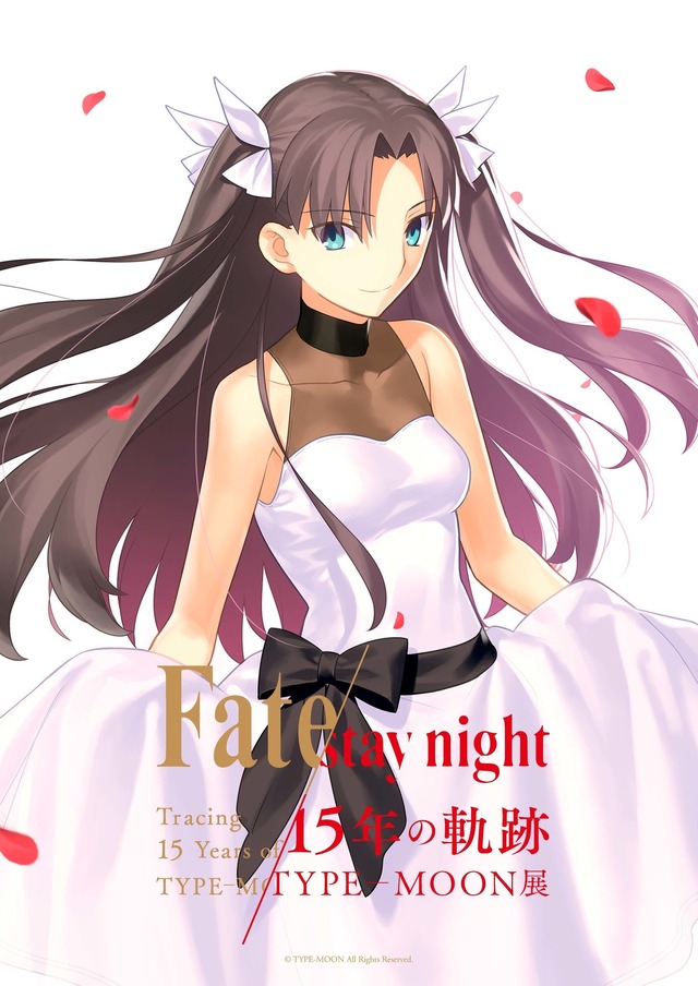 セイバー、遠坂凛、間桐桜のドレス姿が美麗！「TYPE-MOON展」描き
