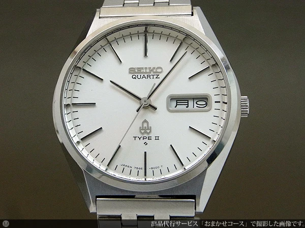 JA-0763| セイコー タイプ2 クオーツ 7546-8000 シルバーダイヤル