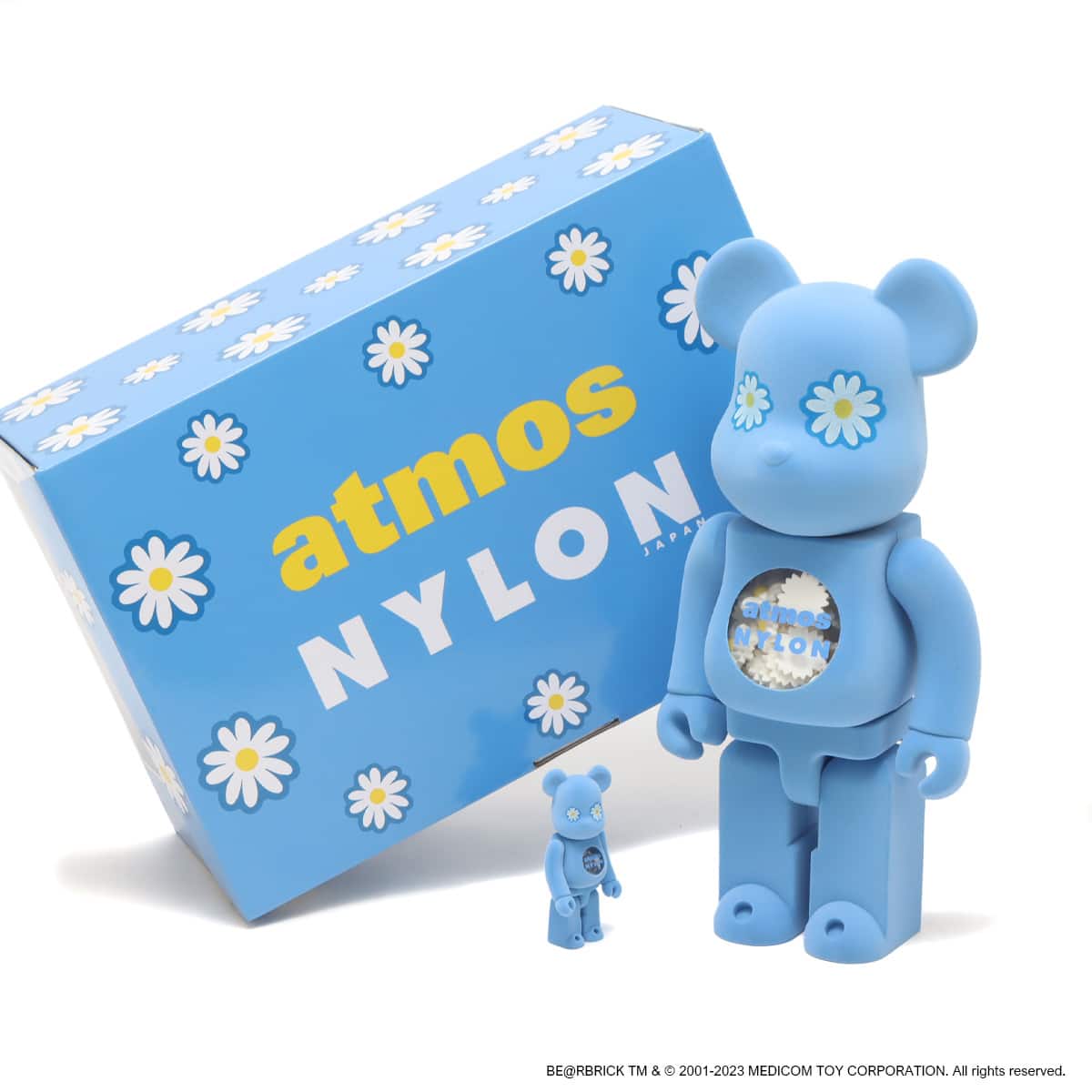 MEDICOM TOY BE@RBRICK atmos × NYLON JAPAN TYPE-2 100％ & 400