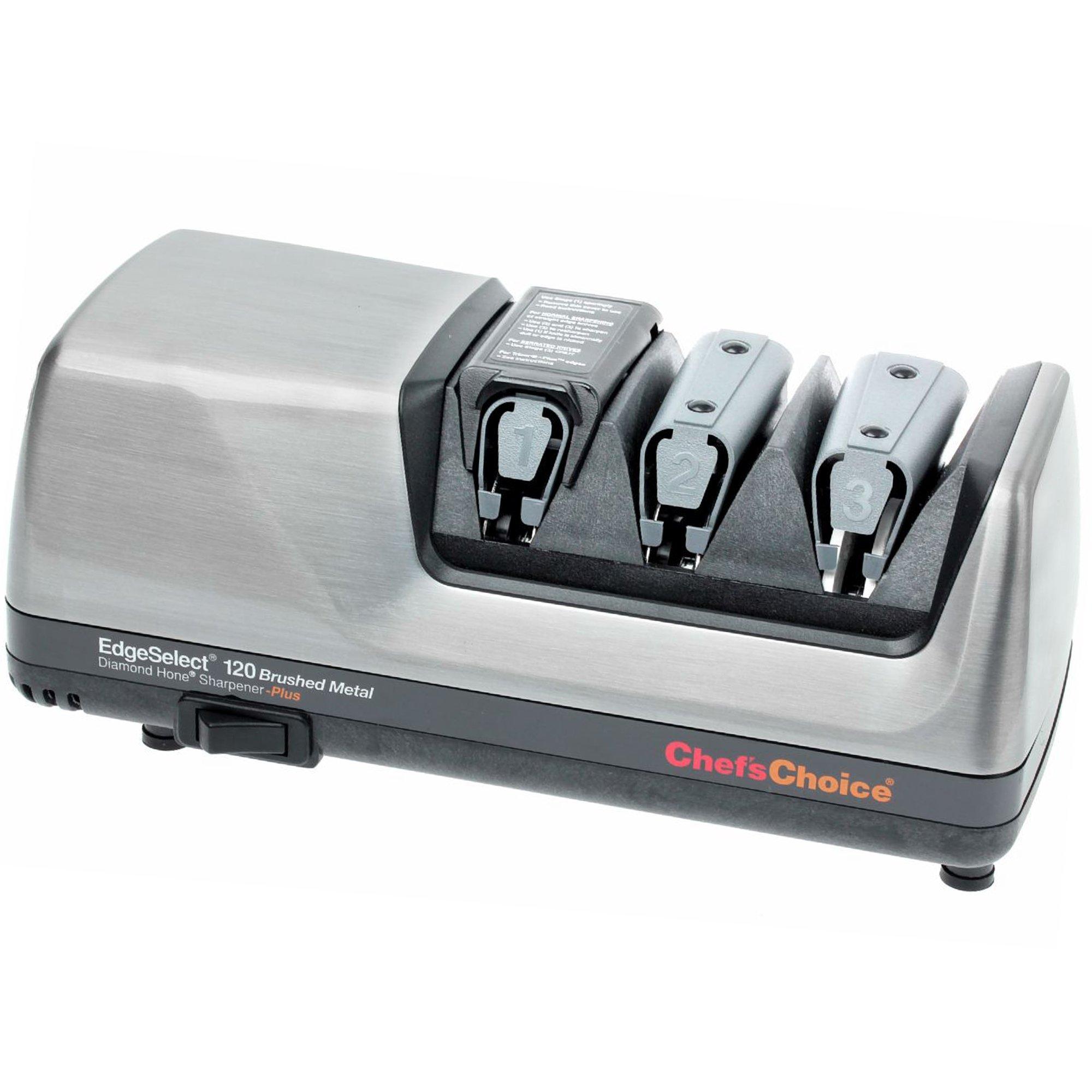 Chef'sChoice CC120 Knife Sharpener, brushed metal | Advantageously