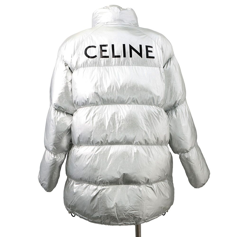 セリーヌ ダウンジャケット バックロゴ Parka in Nylon ナイロン