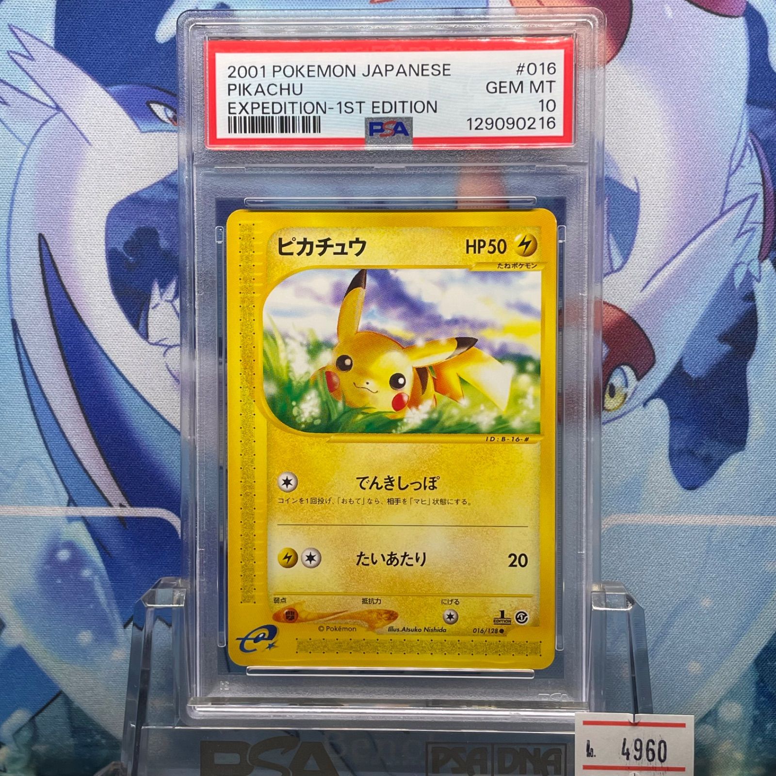 最新 PSA10 ピカチュウ 第1弾基本拡張パック ポケモンカードe Pikachu