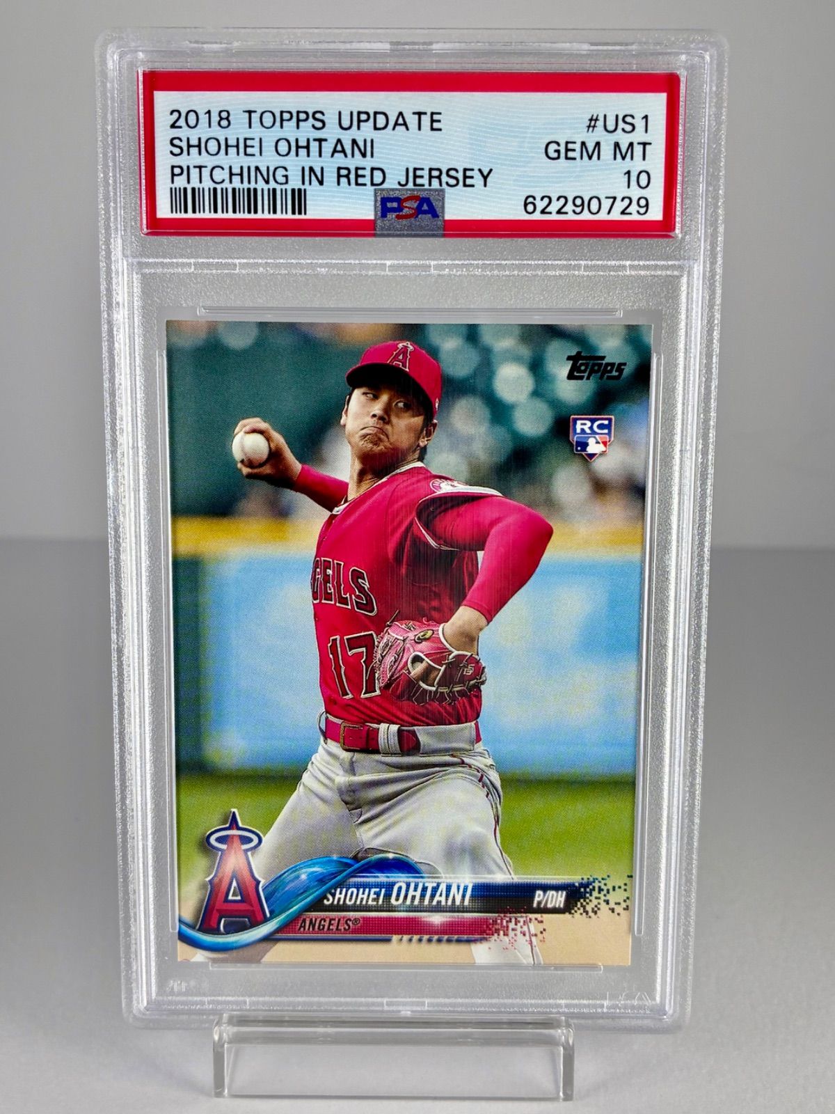 PSA 10 大谷翔平 #US1 Topps update 2018 Shohei Ohtani ピッチング