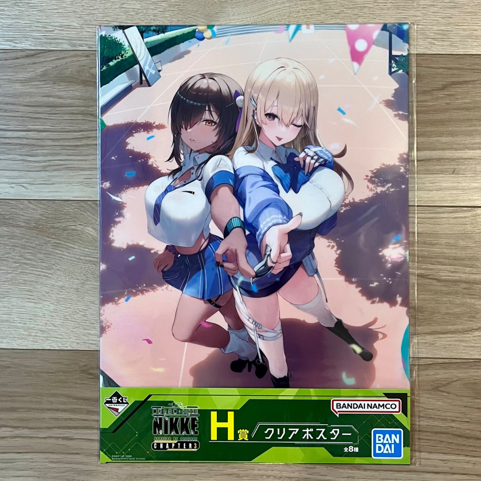 単品ページ」「匿名発送」 一番くじ H賞 クリアポスター NIKKE 勝利の