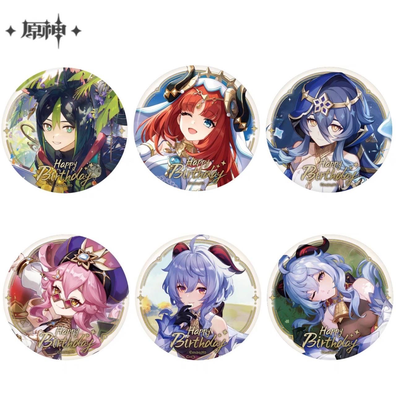 公式正規品 原神 缶バッジ ティナリ ニィロウ レイラ ドリー 甘雨