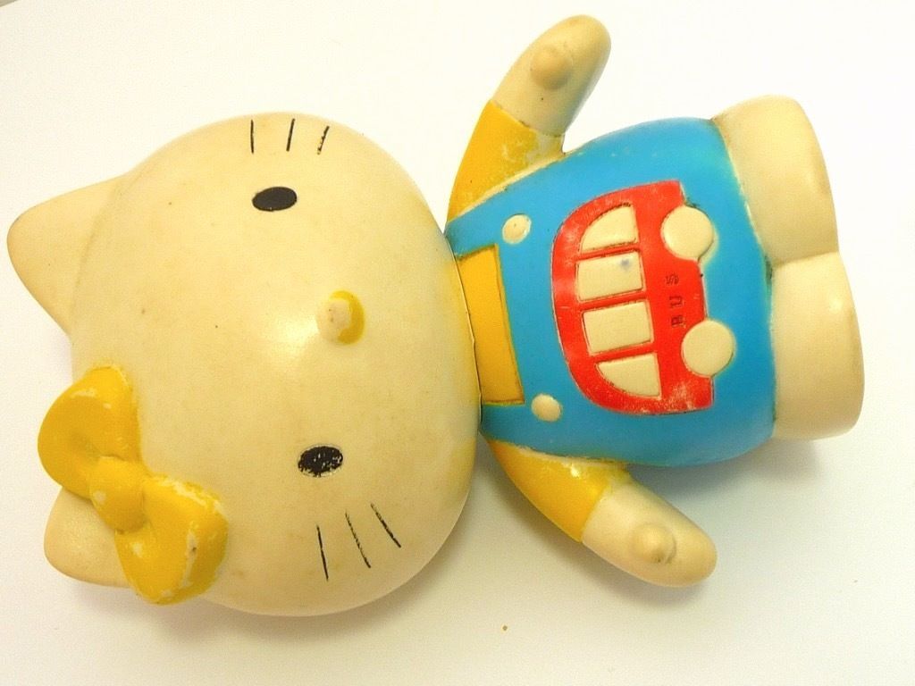激レア 黄色リボン ハローキティ バスデザイン 1976年 サンリオ