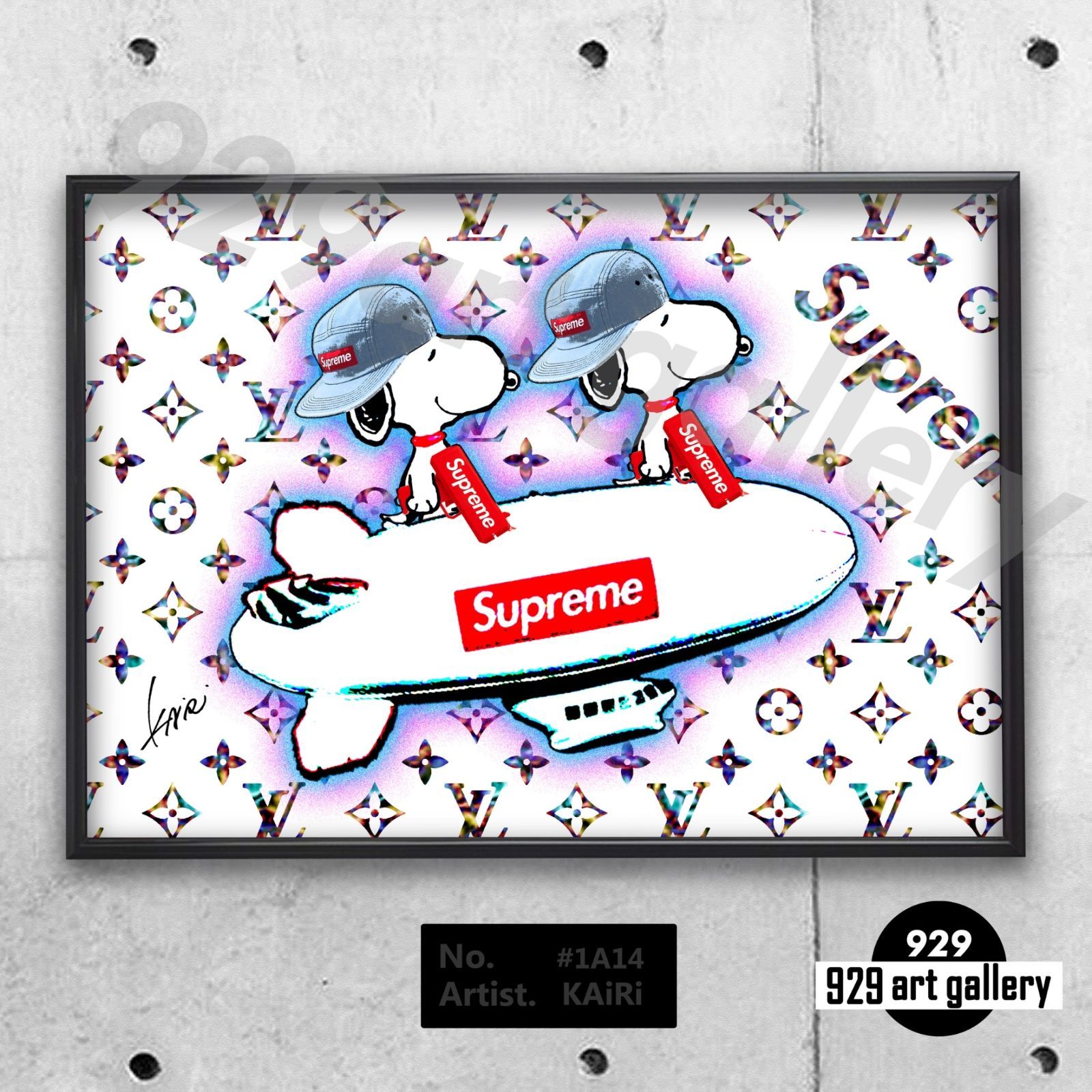 LOUIS VUITTON type☆A4額装済オマージュアートインテリアポスター#114