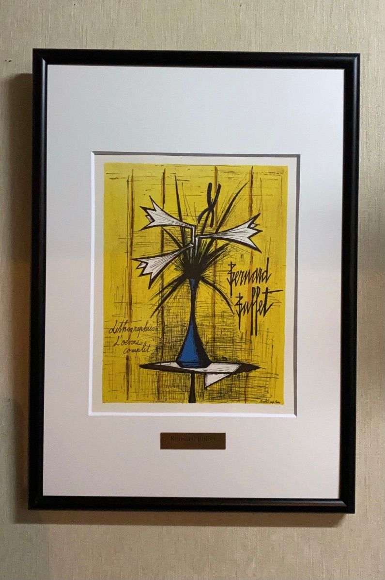 ベルナール・ビュッフェ「La Rochelle」希少画集の額装画、人気作品
