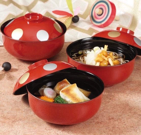45％OFF》山中塗食洗機レンジ対応丸紋雑煮椀朱3客組○1530048H