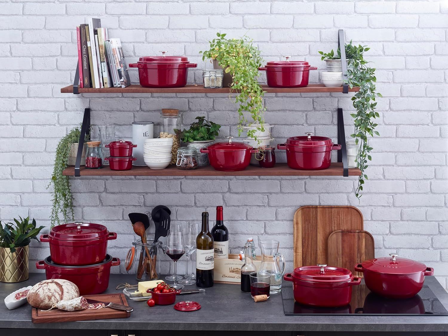 ストウブ staub ピコ・ココット ラウンド 24cm ボルドー 両手鍋