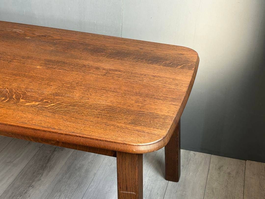 希少洋風ダイニングテーブルオーク材高級家具ヴィンテージRZ