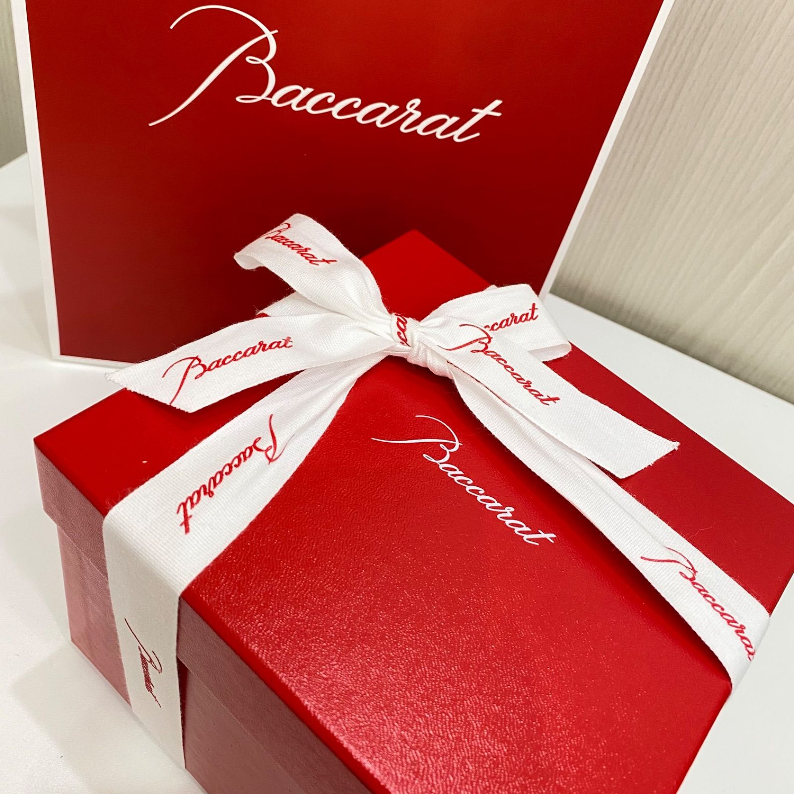 新品未使用】プレゼント用 Baccarat バカラ ダルマ クリスタル置物