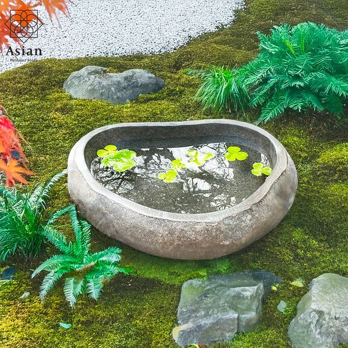 水鉢 石 メダカ鉢 めだか 大型 おしゃれ 庭 つくばい 手水鉢 蹲 睡蓮鉢