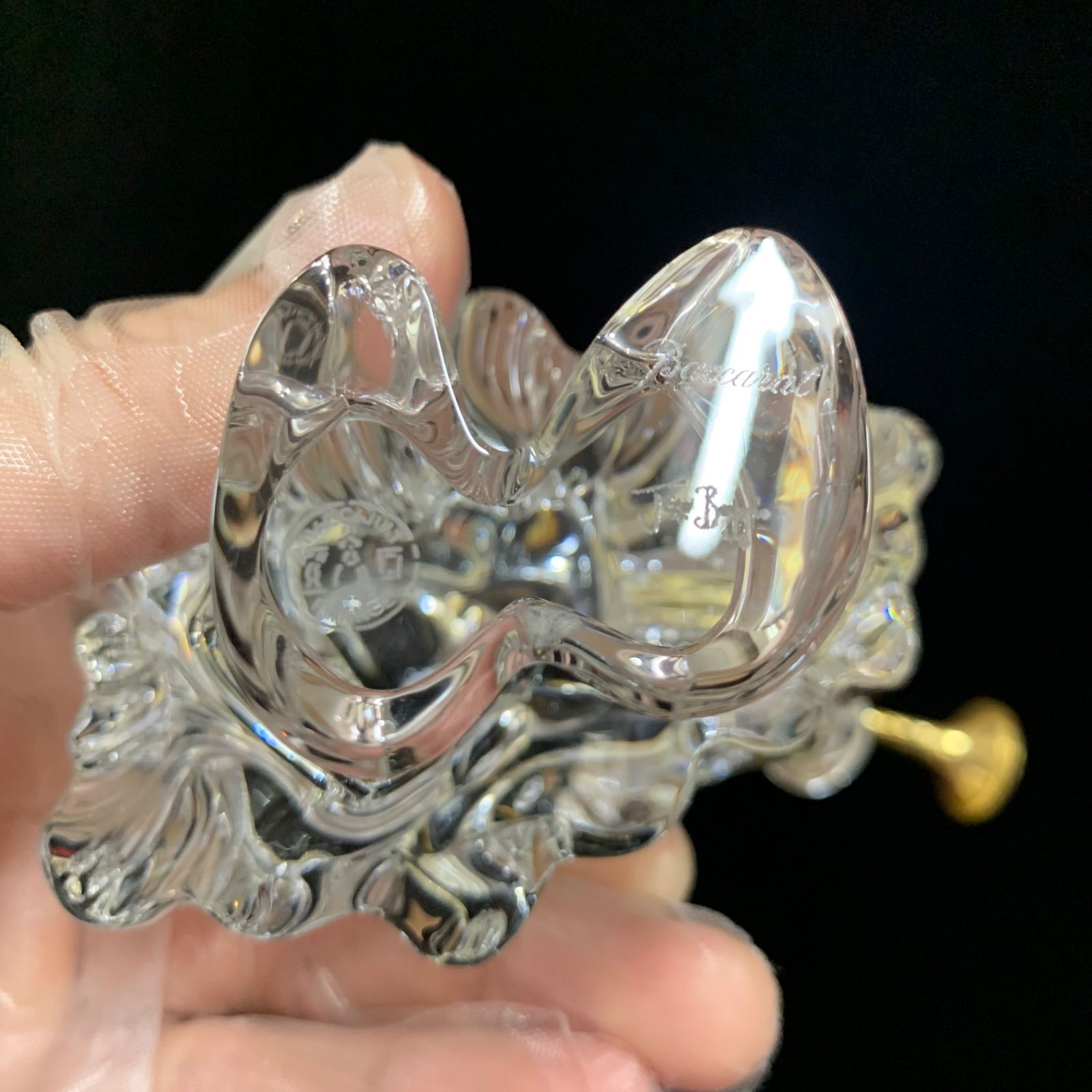 希少 未使用 美品 バカラ 笛吹き ピエロ クリスタル ガラス フィギュア