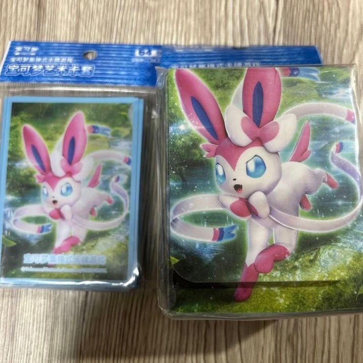 ニンフィア ポケカ 3点セット 海外 限定 正規品 プレイマット スリーブ