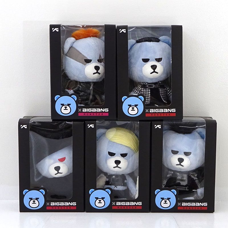 三重店】BIGBANG×KRUNK MONSTER VER. YGベア ぬいぐるみ 5種セット（G
