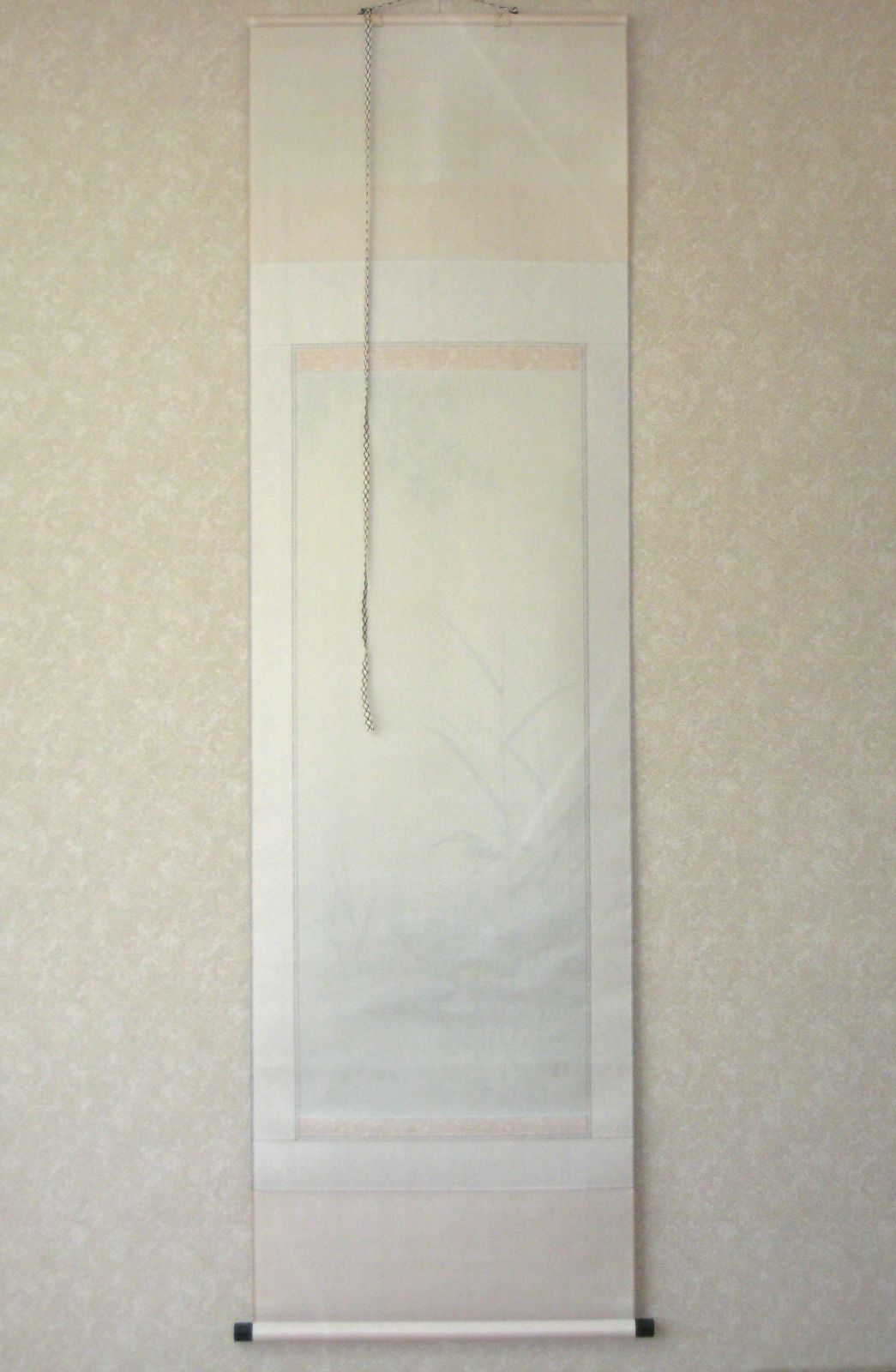 真筆】掛け軸 掛軸 翡翠(かわせみ)◇柳沢寿江 太巻仕様・共箱・タトウ