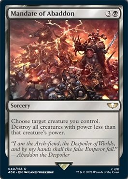 統率者デッキ：ウォーハンマー40,000】『禍つ神々の力』新規カード
