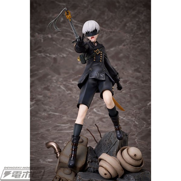 NieR:Automata Ver1.1a』9Sが戦闘中をイメージしたポージングで