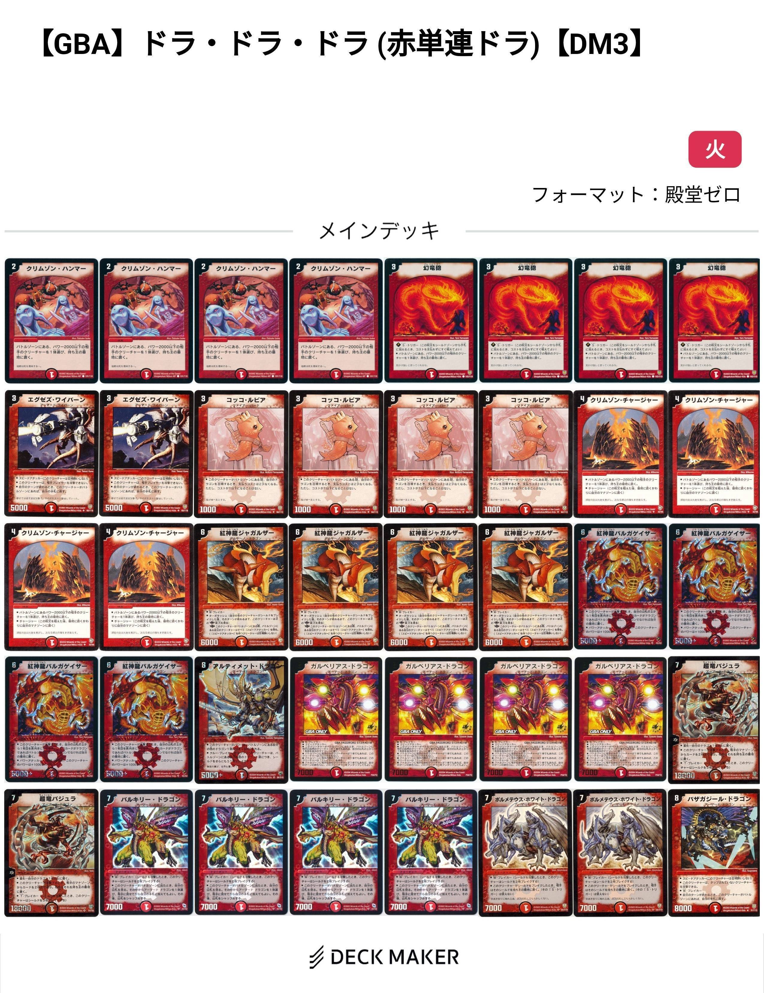 GBA】デュエル・マスターズ3 マイデッキ紹介&ゲーム内環境を検証して
