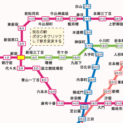 都営地下鉄路線図