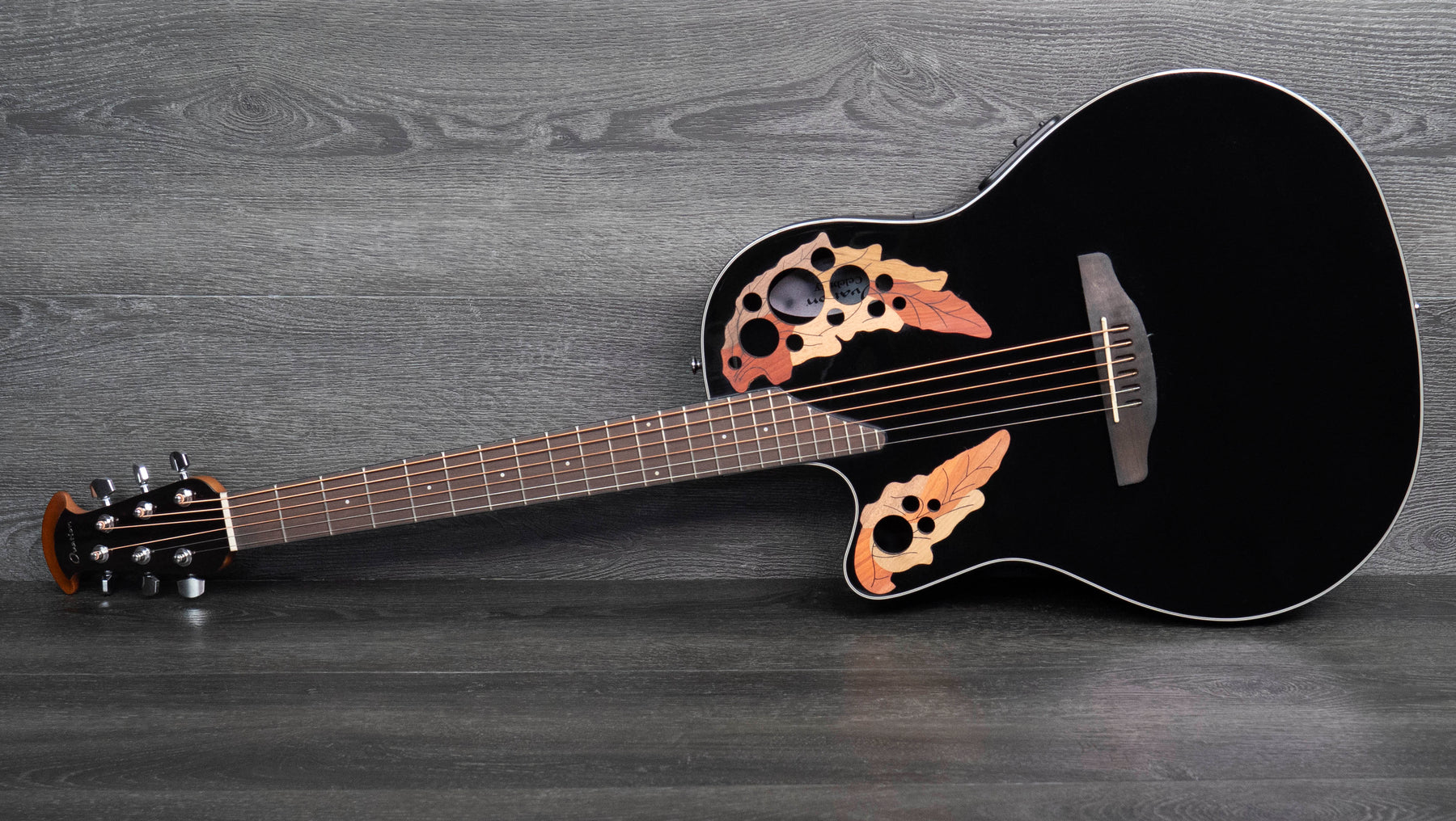 Ovation CE44L-5 Celebrity Elite, Left-Handed, Black – A Strings