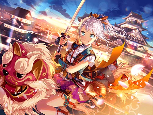バンドリ！ガルパ】[私のブシドー！]若宮イヴのスキルとイラスト