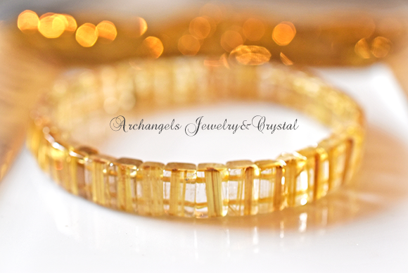 Golden Power Bangle」 -最強の力を- ルチルクォーツ8mm・バングル