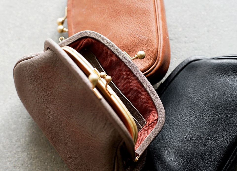 Yammart ヤマート カウレザーがま口財布 gama-purse