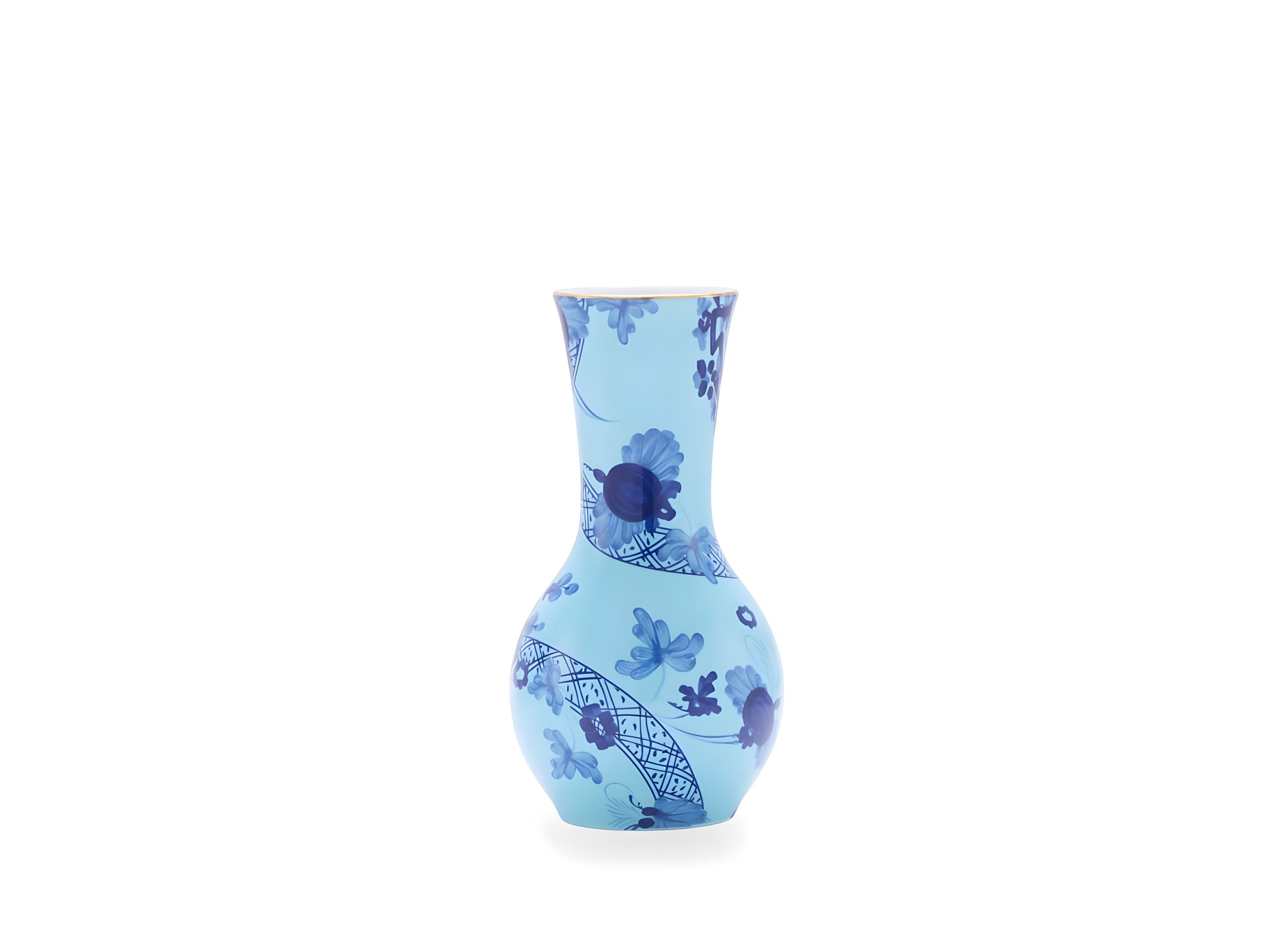 Pink Small Tulip Porcelain Vase – Azalea Pattern by Ginori 1735