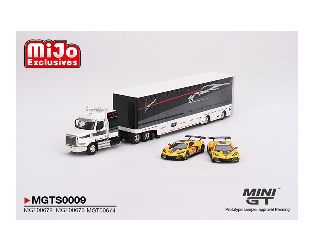 Mini GT 1:64 Chevrolet Corvette C8R Racing Cars #3 & #33 Winners