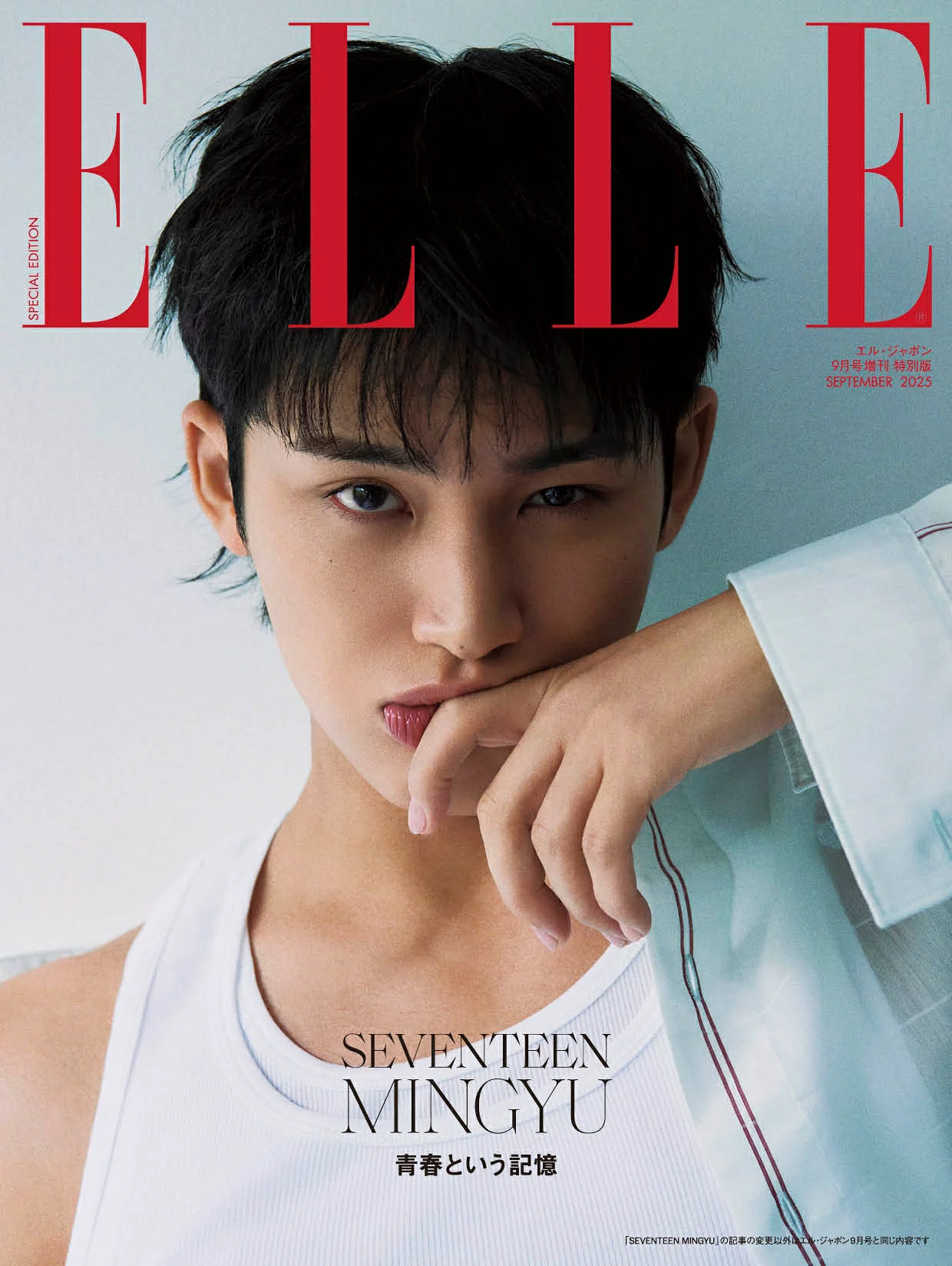 SEVENTEENミンギュ、「エル・ジャポン」9月号特別版でソロ表紙を飾る