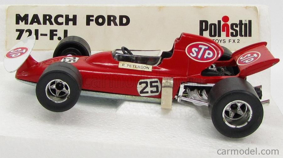 POLITOYS POLISTIL FX2 Echelle 1/25 | MARCH FORD F1 721 N 25 STP RED