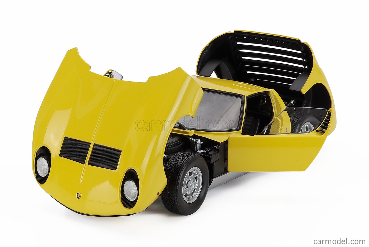 KYOSHO 08314Y Scale 1/18 | LAMBORGHINI MIURA P400 1968 YELLOW SILVER