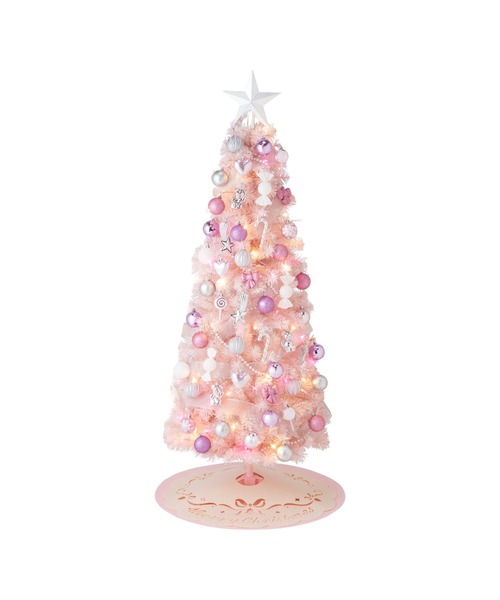 セール】クリスマスツリー スターターセット 150cm ピンク（インテリア