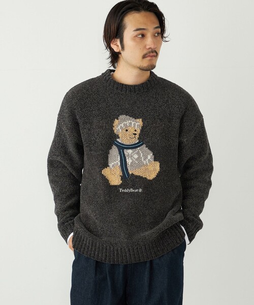 SHIPS Colors:〈洗濯機可能〉TeddyBear(R) ジャカード モール ニット