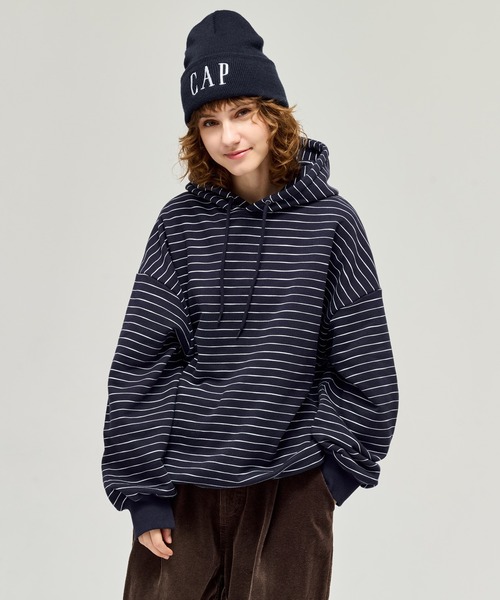 セール】HEAVY WEIGHT BORDER HOODIE / ヘビーウェイトボーダー
