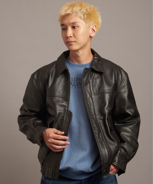 セール】JE LAMB LEATHER A-2 JACKET（ライダースジャケット