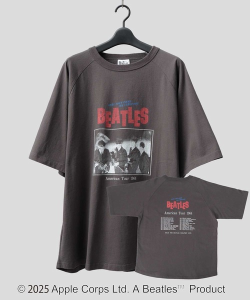 THE BEATLES ビートルズ 古着風 ラグラン バンドTシャツ（Tシャツ