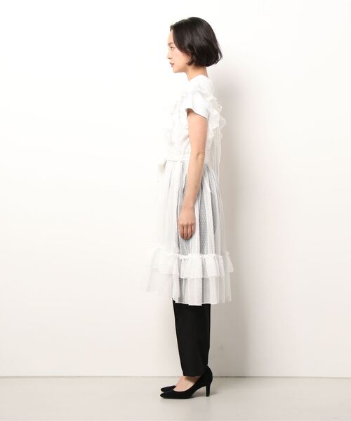 axes femme（アクシーズファム）の「ドットチュールエプロン