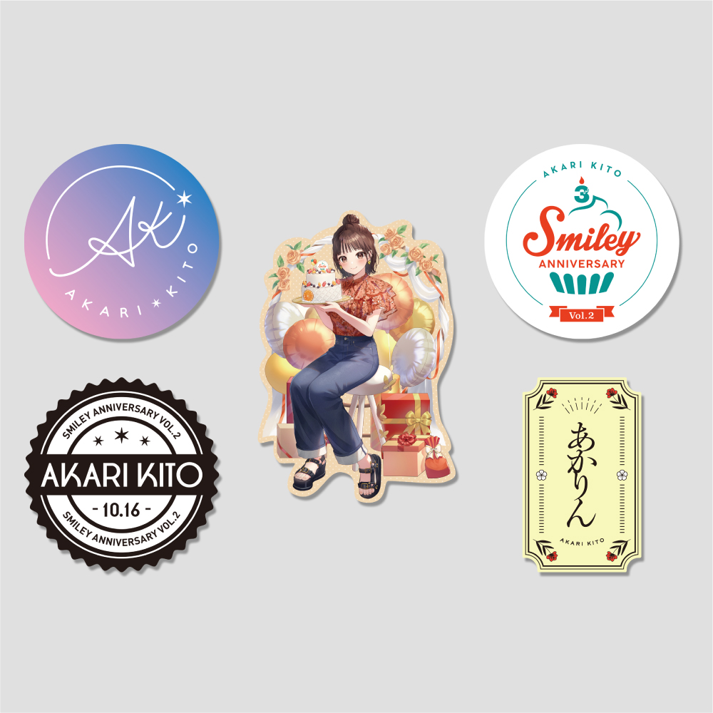 鬼頭明里ファンクラブイベント「smile giving day vol.3」会員証風